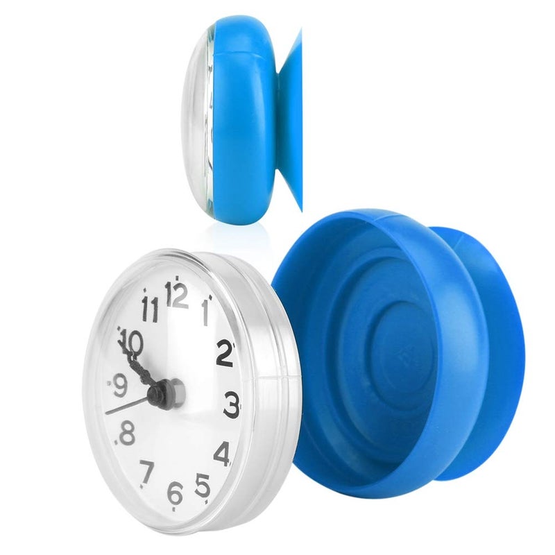 Pomya Bathroom Clock, Suction Cup Wall Clock Bath Shower Clock for Kitchen Bathroom (Blue) - Image 5